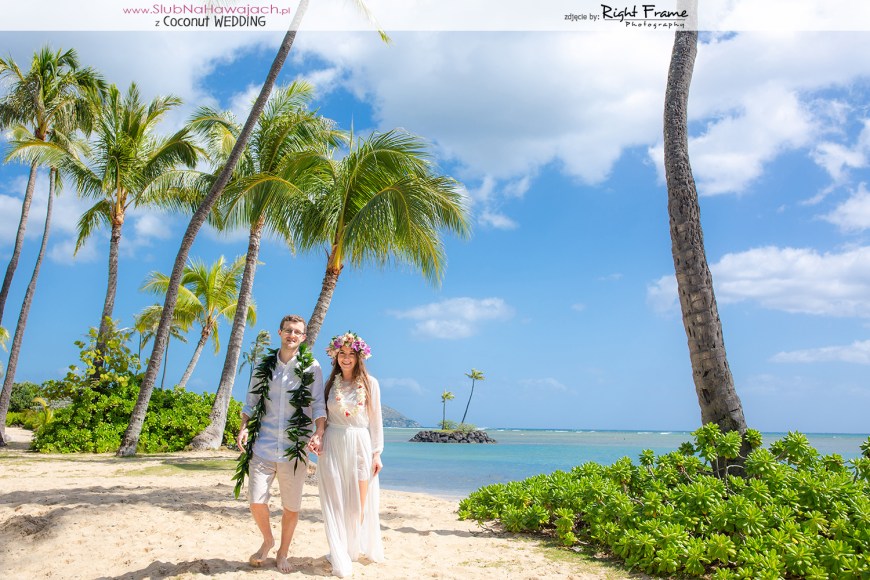 slub na plazy hawaje