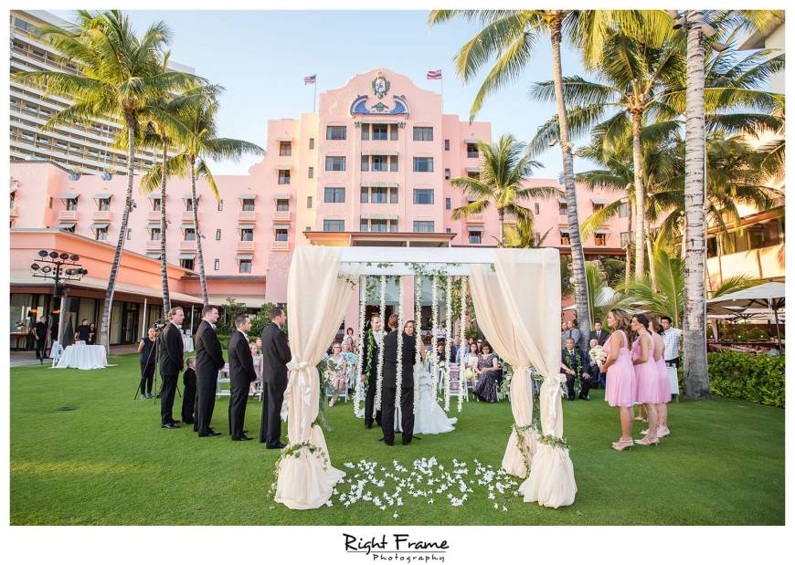 Wedding at Royal Hawaiian Hotel Waikiki