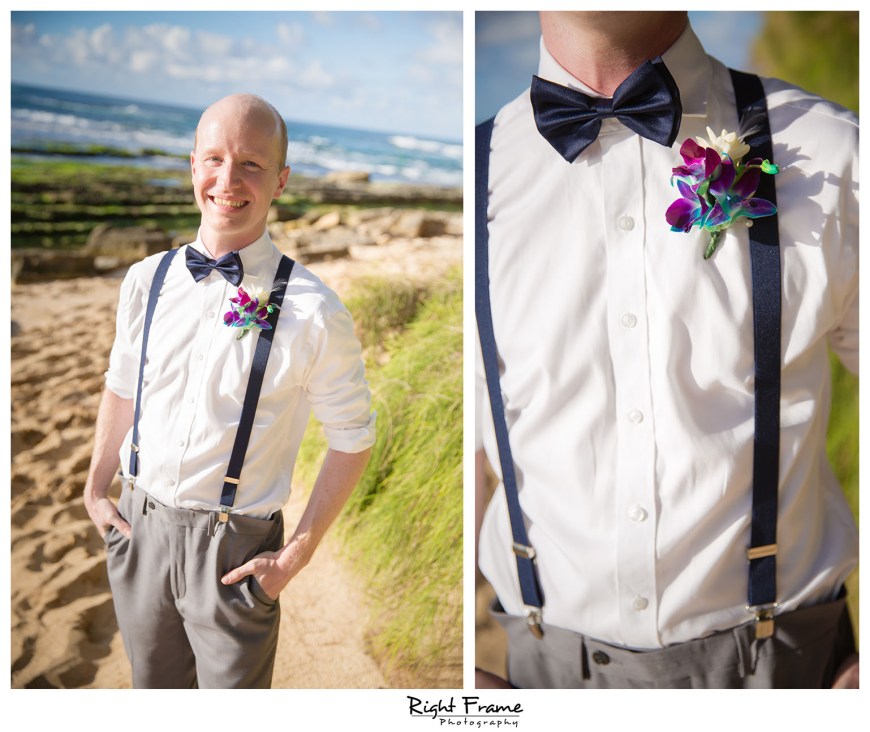 Hawaii Sunset Beach Wedding Papailoa Beach Oahu