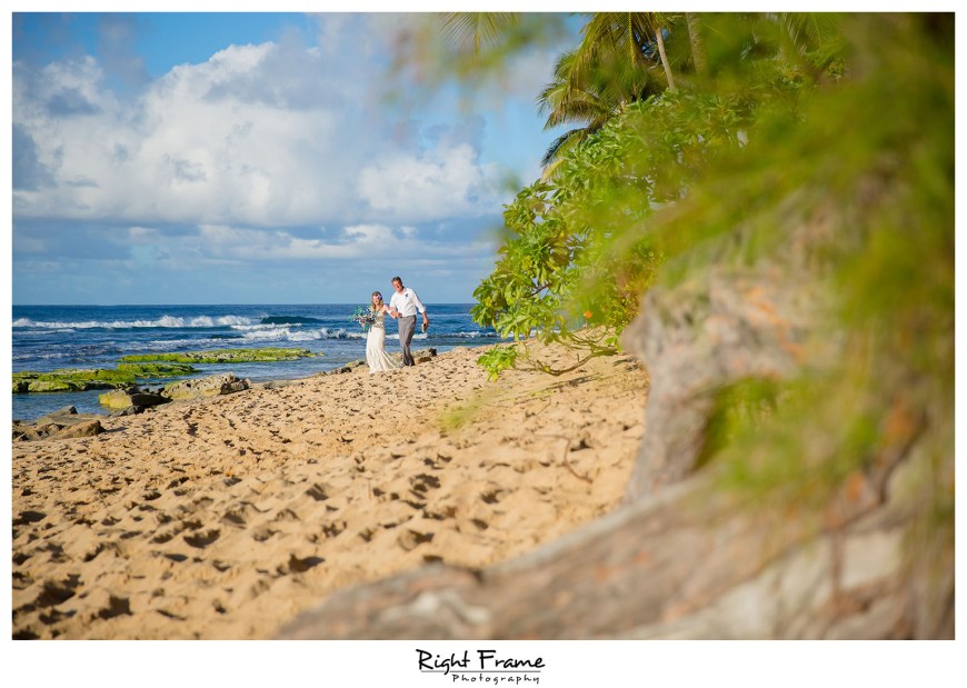 Hawaii Sunset Beach Wedding Papailoa Beach Oahu