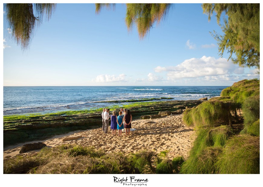 Hawaii Sunset Beach Wedding Papailoa Beach Oahu