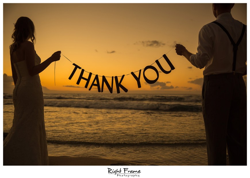 Hawaii Sunset Beach Wedding Papailoa Beach Oahu