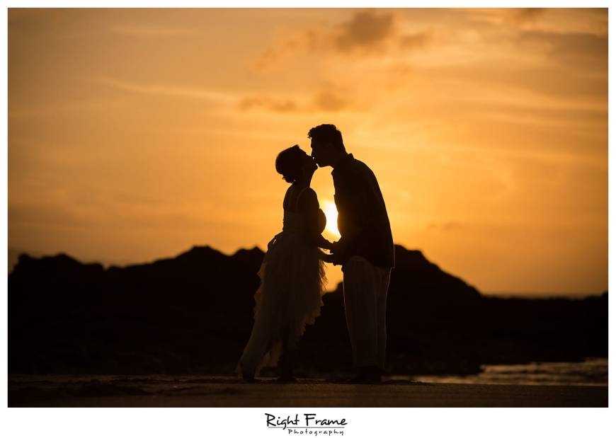 Sunset Engagement Photographer near Turtle Beach Resort Oahu