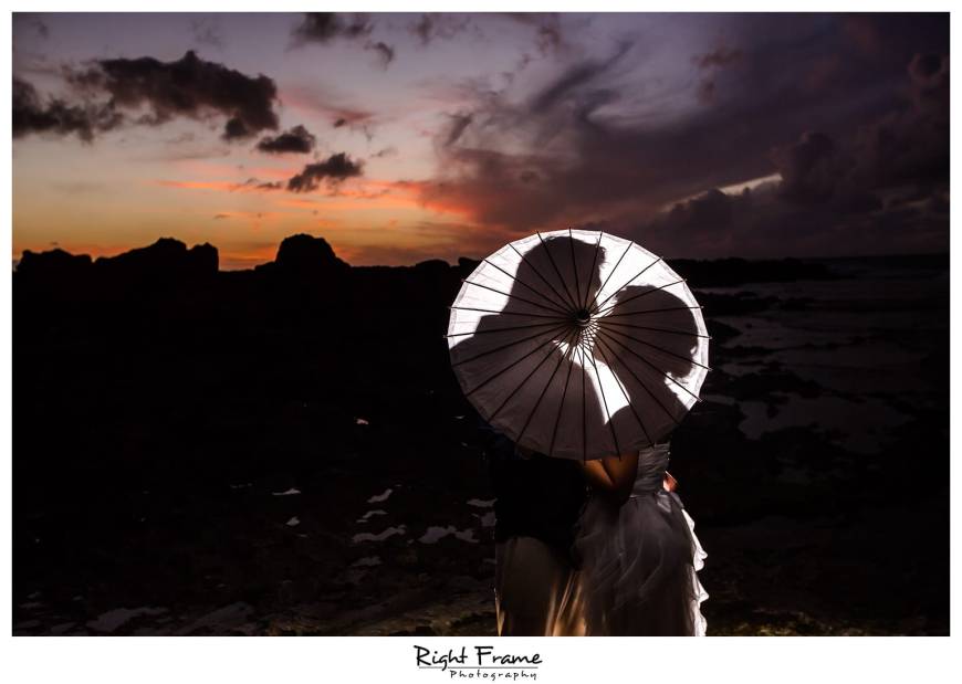 Sunset Engagement Photographer near Turtle Beach Resort Oahu