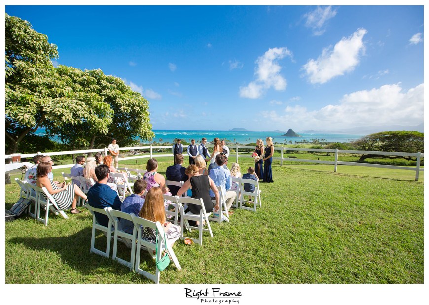 Oahu Hawaii Kualoa Ranch Wedding at Paliku Gardens