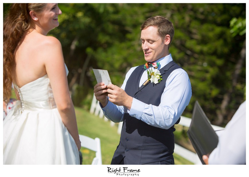 Oahu Hawaii Kualoa Ranch Wedding at Paliku Gardens