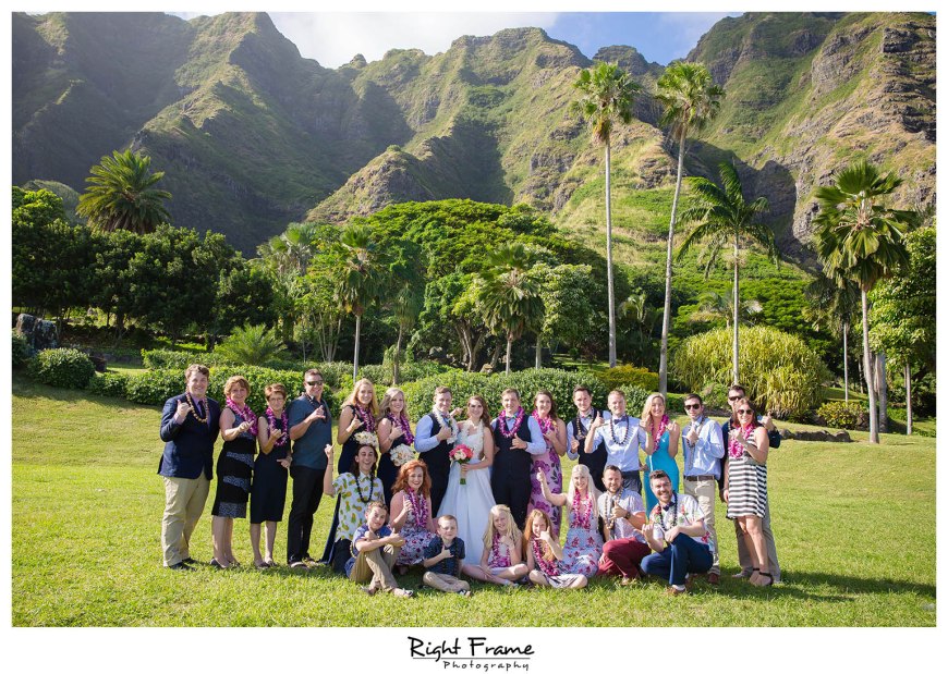 Oahu Hawaii Kualoa Ranch Wedding at Paliku Gardens