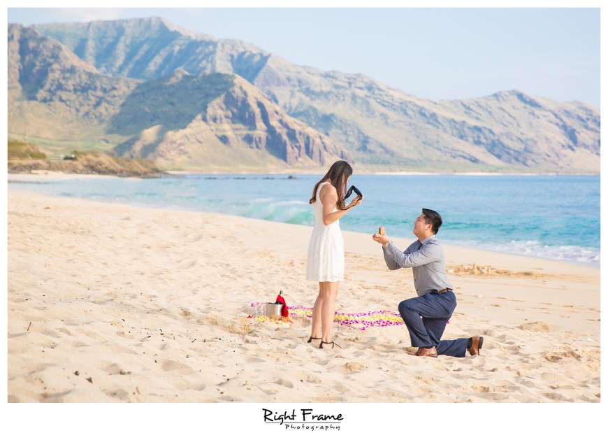 The Best Romantic Surprise Engagement Proposal in Oahu