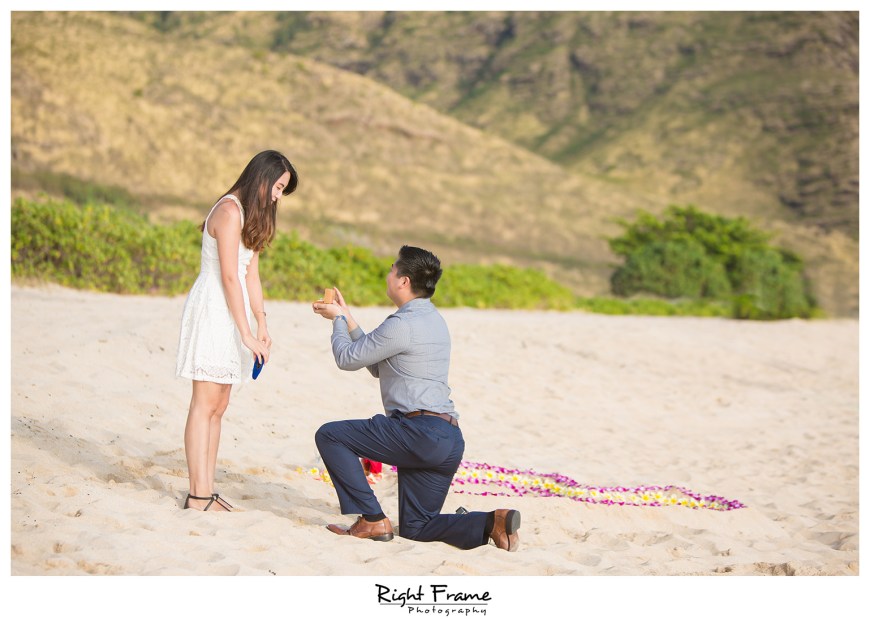 The Best Romantic Surprise Engagement Proposal in Oahu