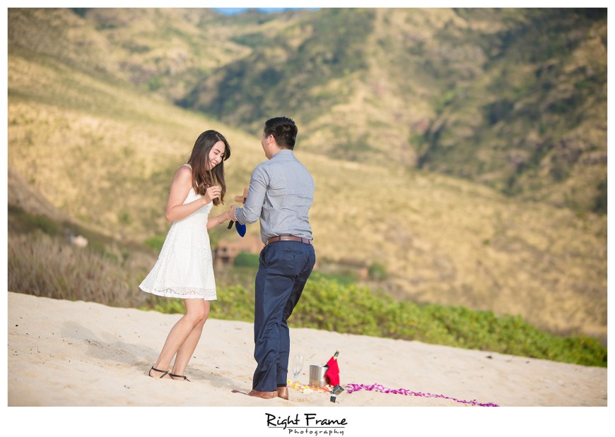 The Best Romantic Surprise Engagement Proposal in Oahu