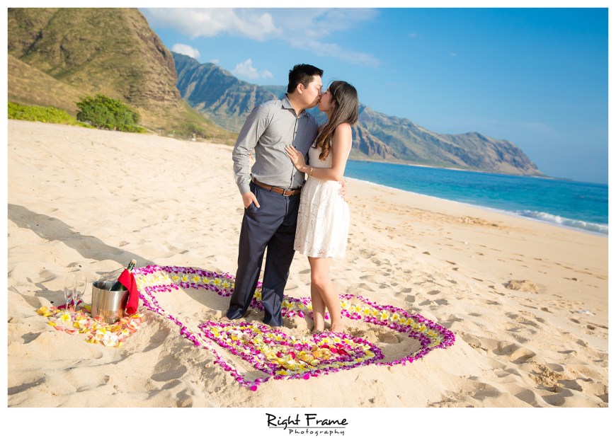 The Best Romantic Surprise Engagement Proposal in Oahu