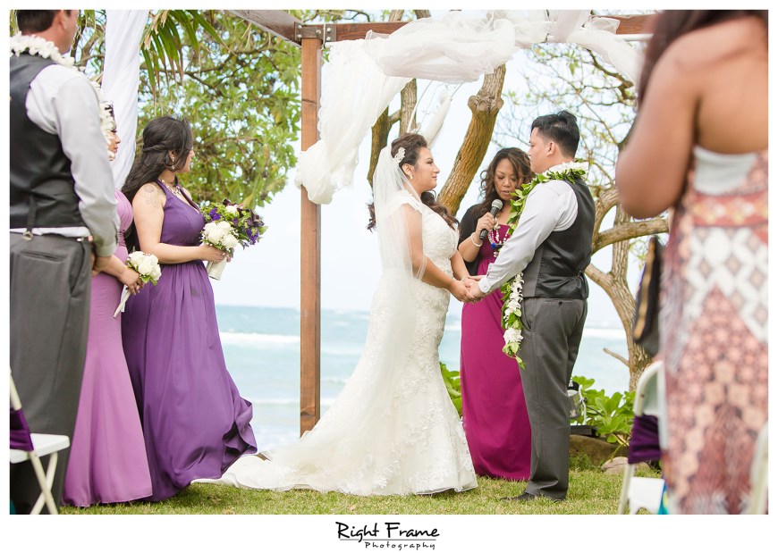Wedding at Nani Kai Hale Beach House Oahu Hawaii