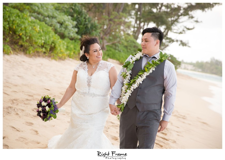 Wedding at Nani Kai Hale Beach House Oahu Hawaii