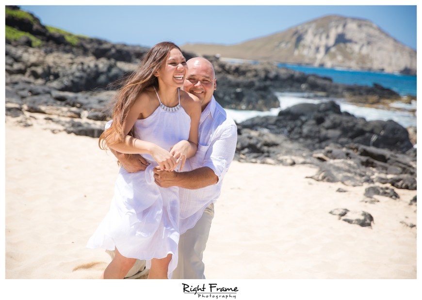 Hawaii Engagement Photos Makapuu Beach