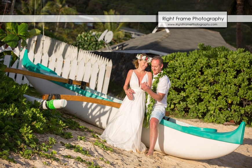 Sunrise Lanikai Beach Wedding Photos Oahu Hawaii