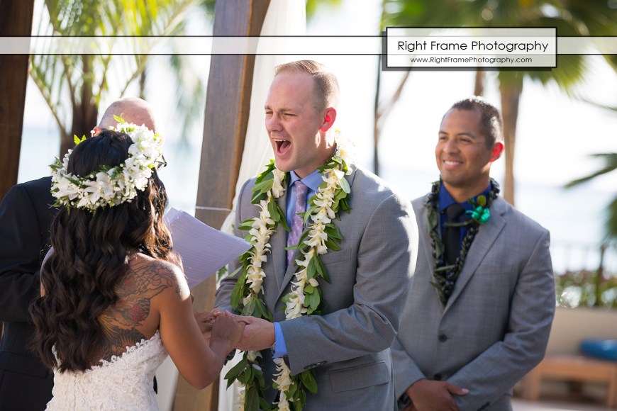 Beautiful Wedding at the Halekulani Hotel Hau Terrace