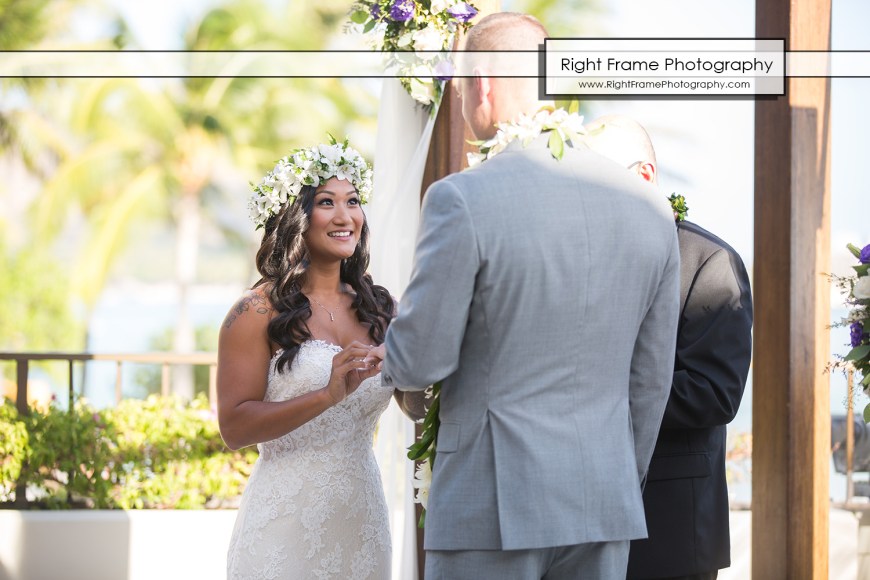 Beautiful Wedding at the Halekulani Hotel Hau Terrace