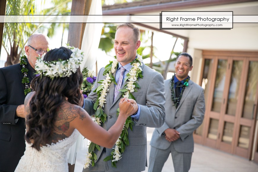 Beautiful Wedding at the Halekulani Hotel Hau Terrace