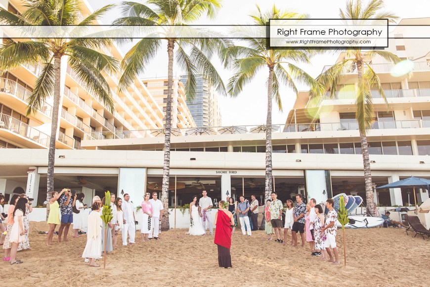 Vow Renewal Waikiki Beach Outrigger Reef Beach
