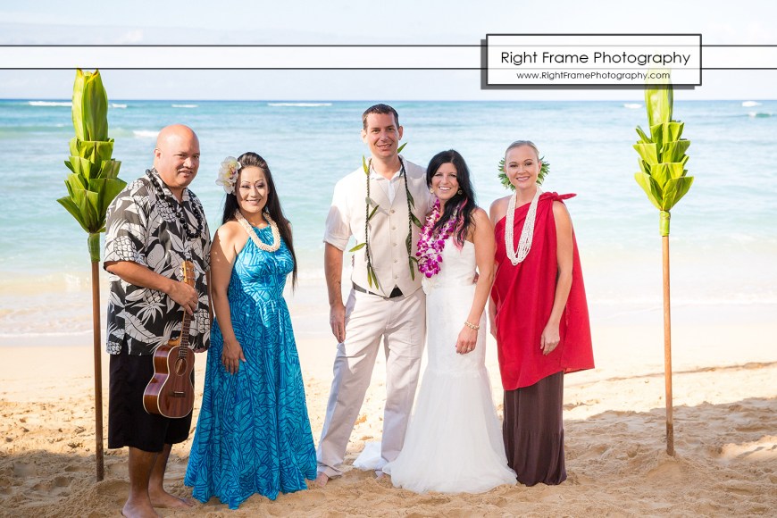 Vow Renewal Waikiki Beach Outrigger Reef Beach