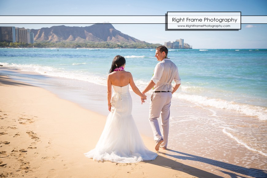 Vow Renewal Waikiki Beach Outrigger Reef Beach