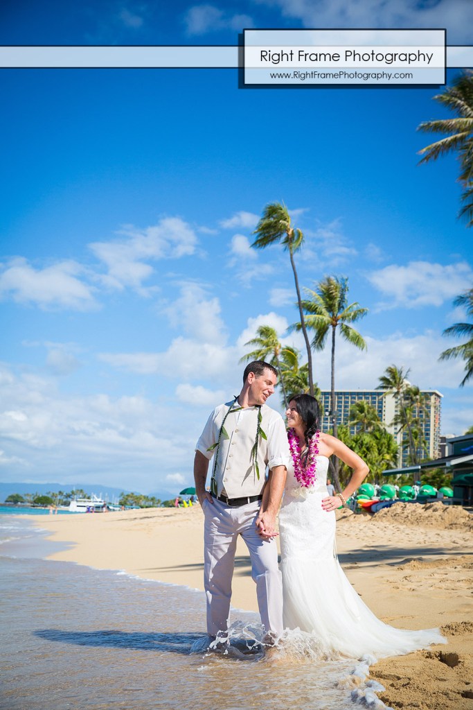 Vow Renewal Waikiki Beach Outrigger Reef Beach