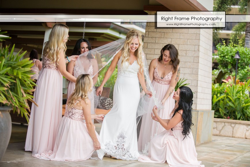 JUST MARRIED at the PARADISE COVE LUAU VENUE wedding location The Point KoOlina Oahu