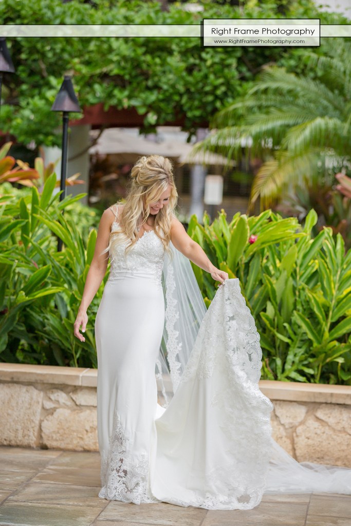 JUST MARRIED at the PARADISE COVE LUAU VENUE wedding location The Point KoOlina Oahu