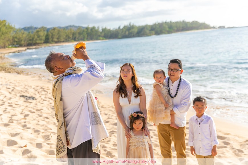 Wedding Vow Photography in Oahu Turtle Bay Resort