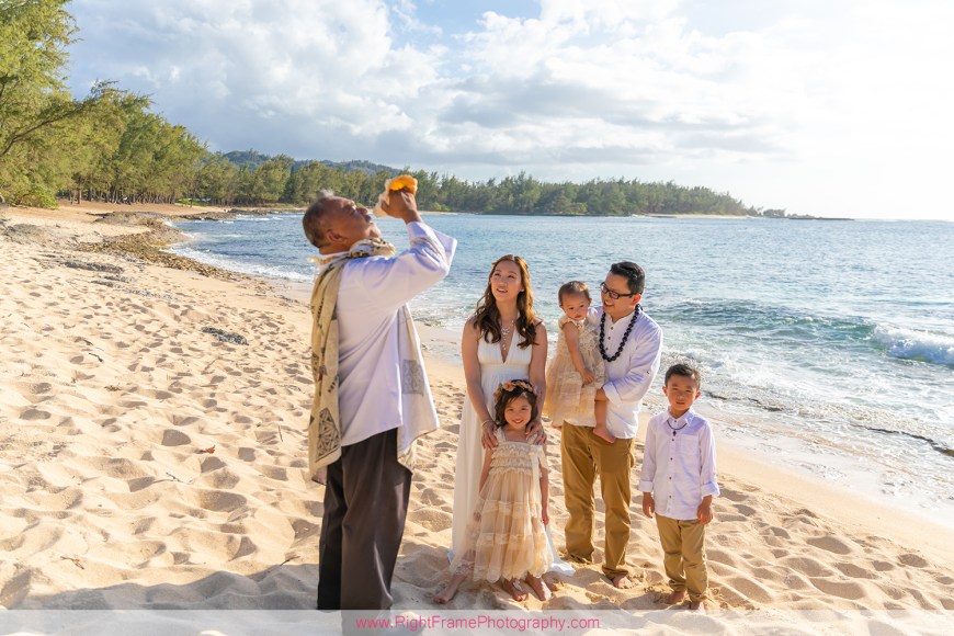 Wedding Vow Photography in Oahu Turtle Bay Resort