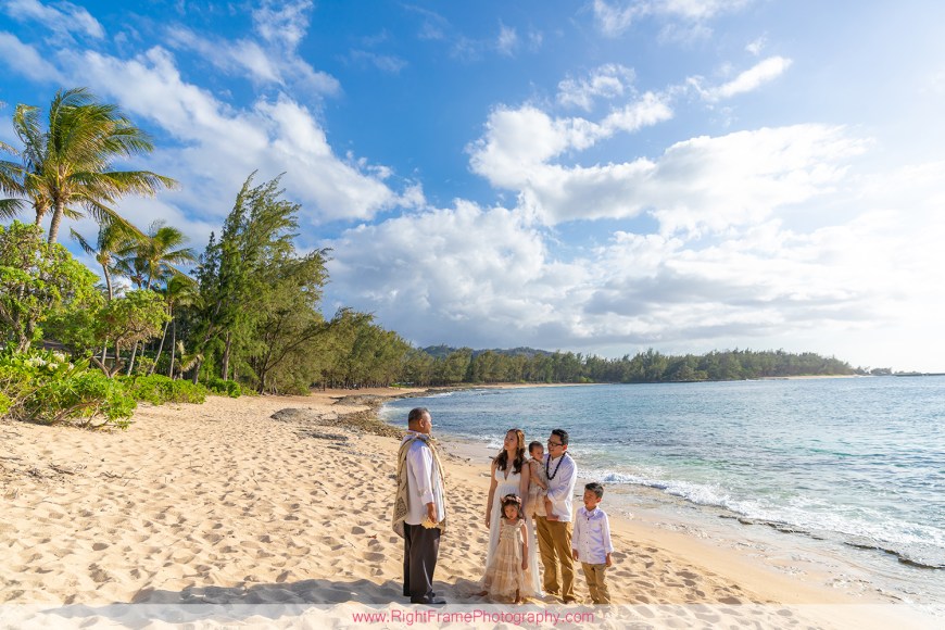 Wedding Vow Photography in Oahu Turtle Bay Resort