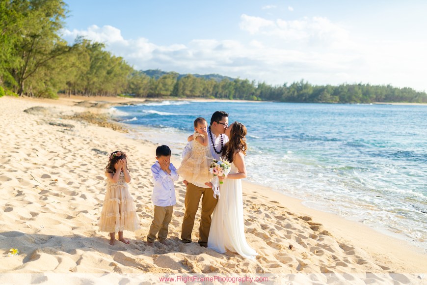 Wedding Vow Photography in Oahu Turtle Bay Resort