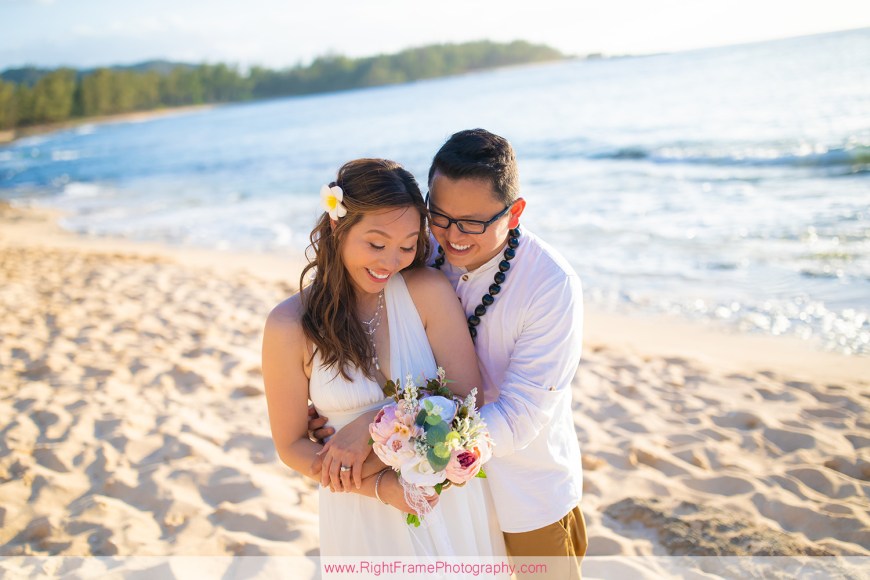 Wedding Vow Photography in Oahu Turtle Bay Resort