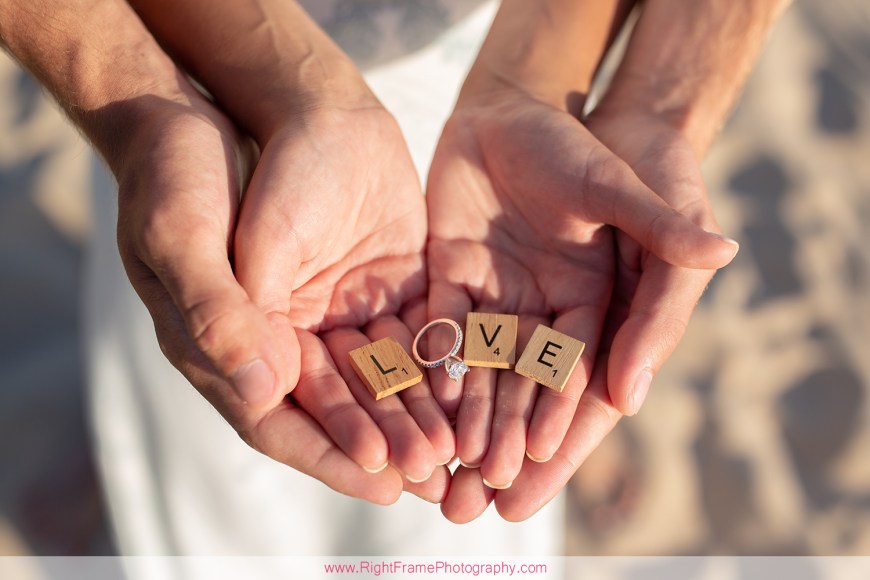 Sunset engagement photoshoot at Yokohama Beach Hawaii